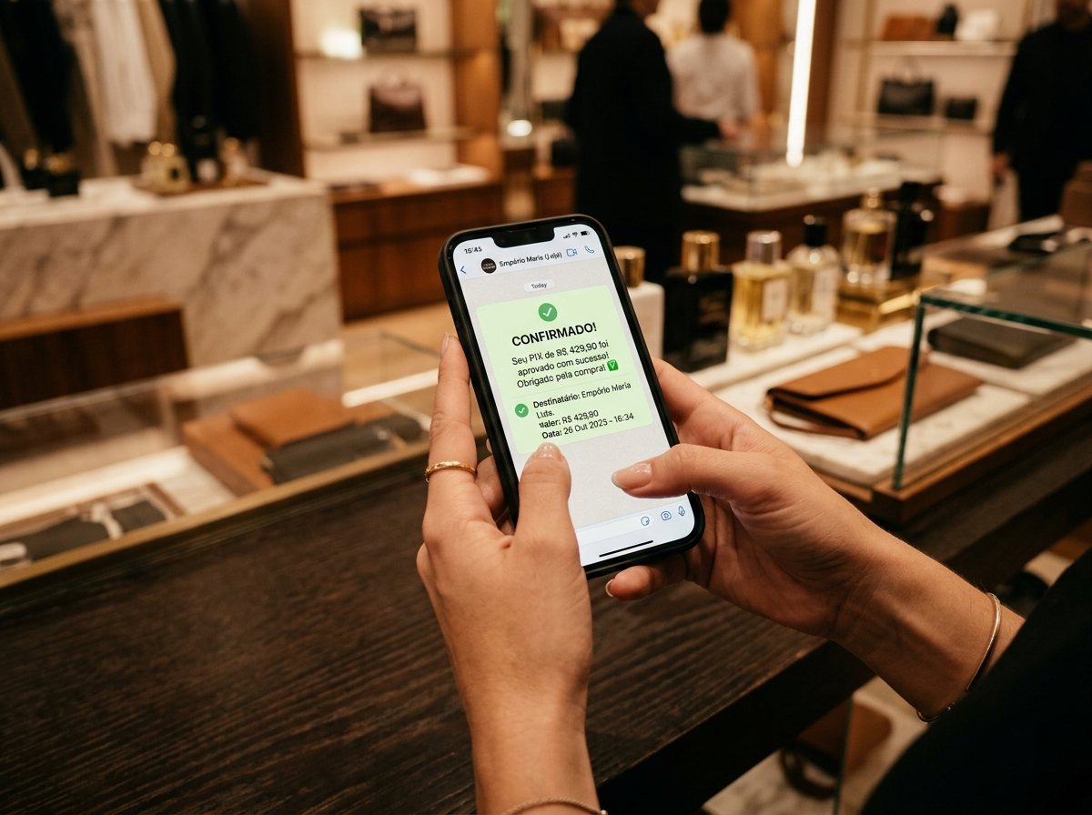 A vitrine de todas as lojas do shopping dentro do WhatsApp